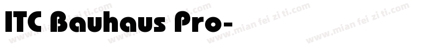 ITC Bauhaus Pro字体转换